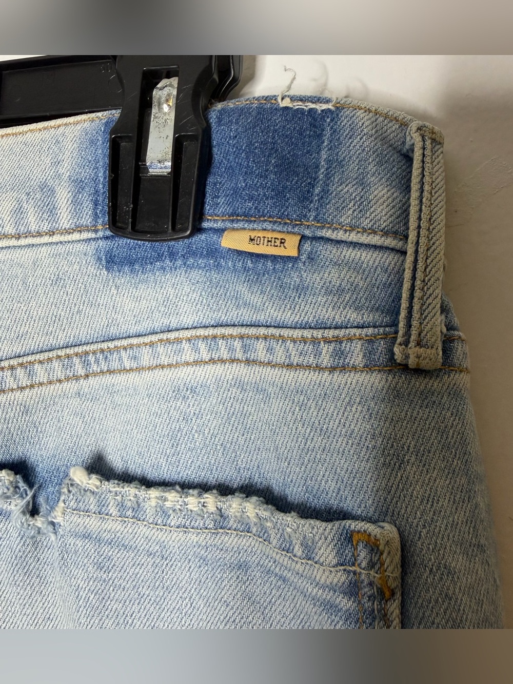 Mother Superior The Rascal Ankle Undone Hem Vacation Temptation Jeans Size 30 - Picture 13 of 13